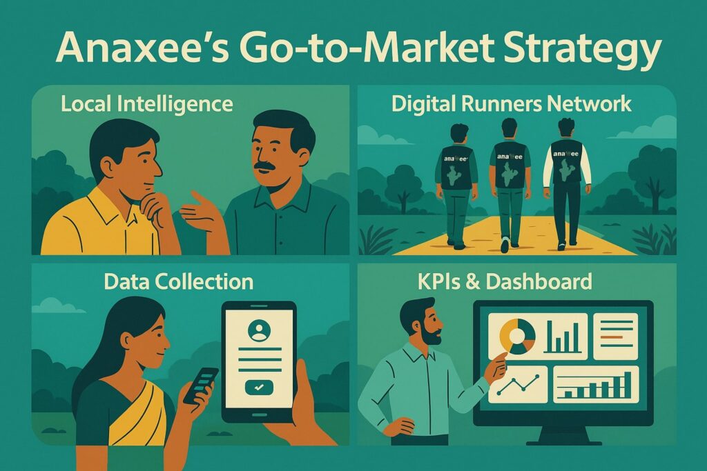 Four-panel visual of Local Intelligence, Digital Runners, Data Collection and KPI Dashboard