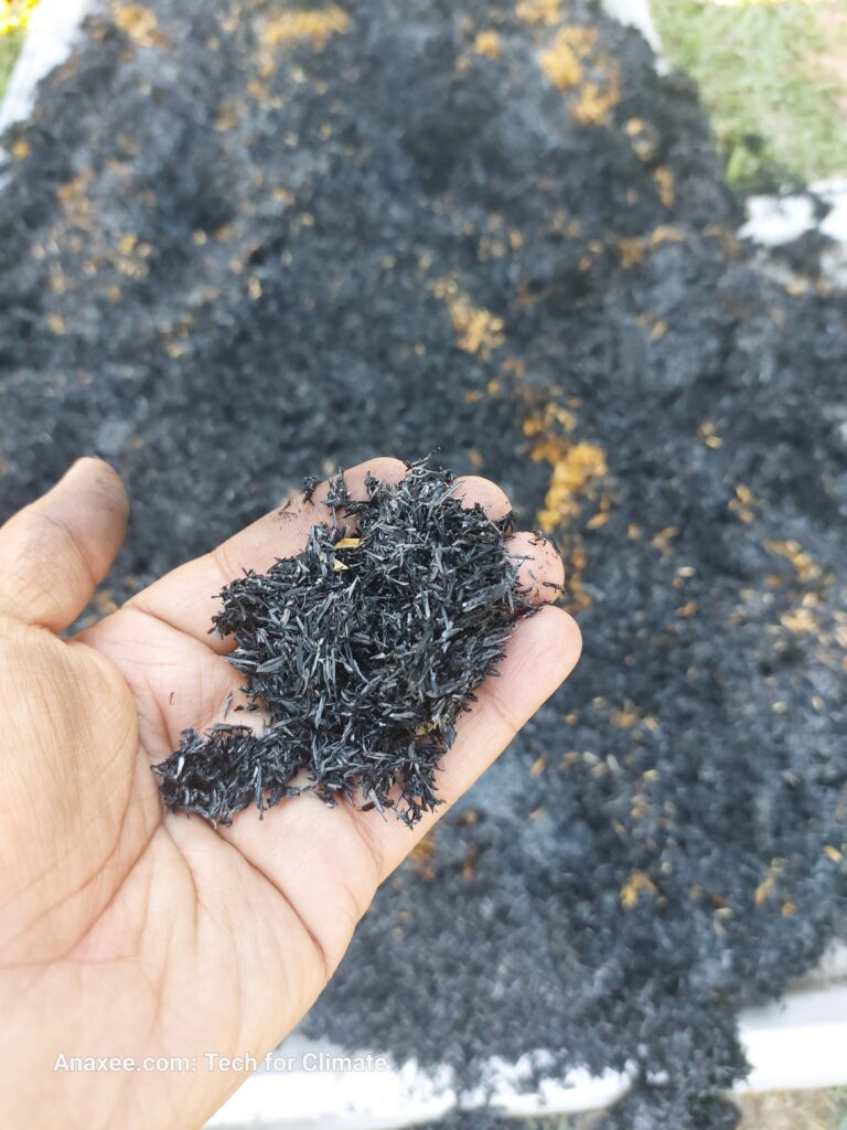 Biochar in hand