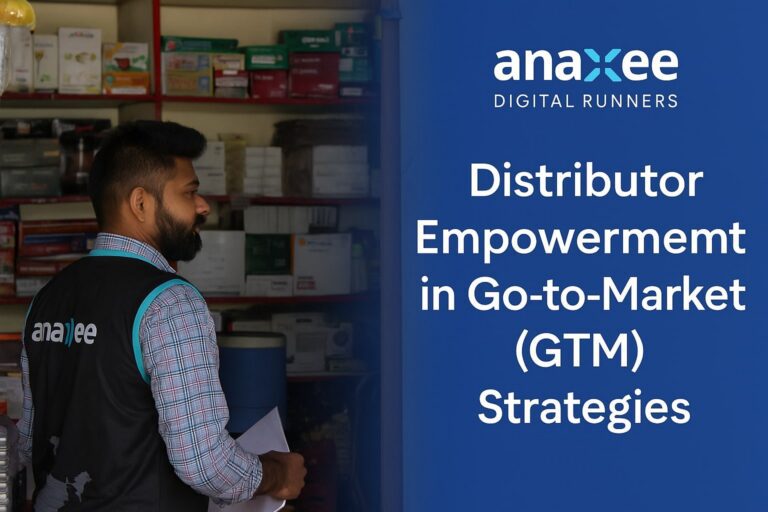 Anaxee field runner engaging with retailers as part of distributor empowerment and GTM strategy in India.