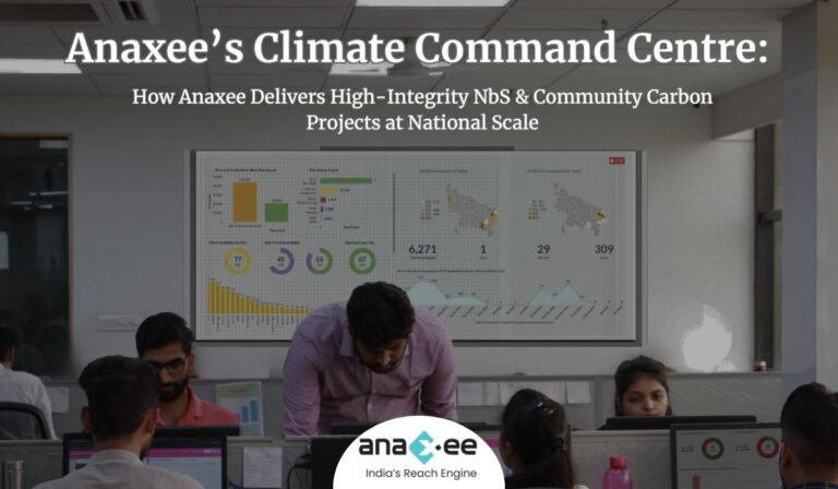 Anaxee's Employee working in a Climate Command Centre, Dashboard with Nature Based Project