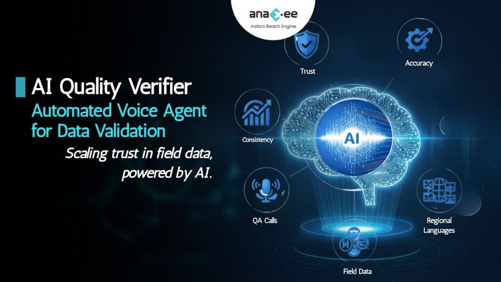 AI voice agent verifying field data for accuracy, trust, and consistency.